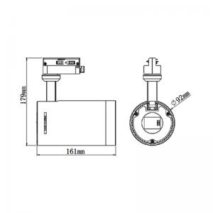30W LED-Schienenlichtpunktlicht