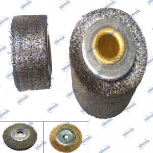 Kundenspezifische industrielle Bürste quetschverbundener Draht-Rad-Bürsten-Torsions-Draht-Rad-Bürste für das Entgraten des Polierens