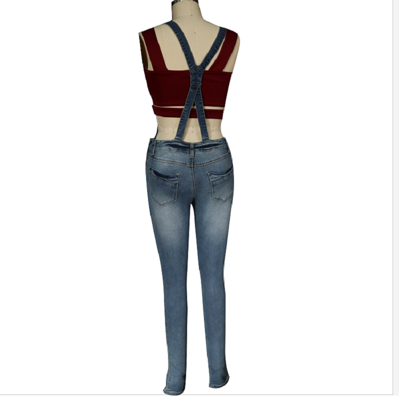 Denim-Latzhose WS1010