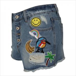 Patch Stickerei Jean Shorts WS10119