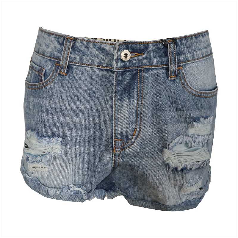 Mode Distressed Frey Saum Shorts WS10120