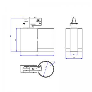 7W-50W UL-zertifizierter Track-dimmbarer LED-Spot, der weiße Innenleuchte beleuchtet