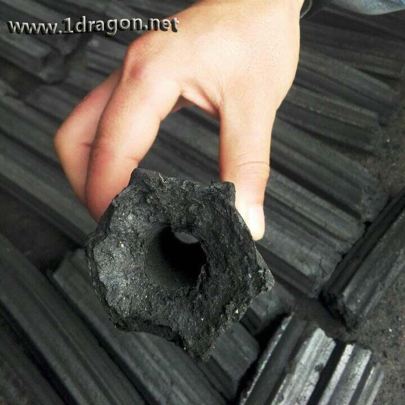 Black Charcoal Type und All Shape Kohlebrikett in Sechseckform