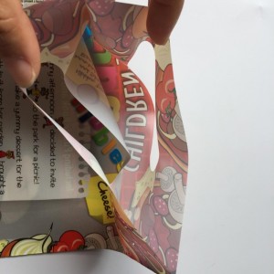 volle Druckplastikeinkaufenverpackungsbeutel mit gestempelschnittenem Griff