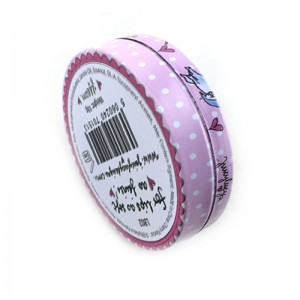 Kosmetische Verpackung, runde Schuhcreme-Zinn-Box