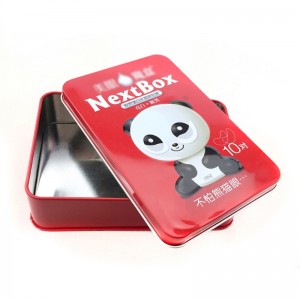 Benutzerdefinierte gedruckte rechteckige Augenklappe Verpackung, kosmetische Dose