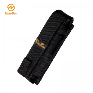 Schwarze Gurtband-Taschenlampenscheide