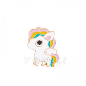 kundenspezifische Metall Cartoon Tier Abzeichen Zink-Legierung Multi-Color-Backfarbe Brosche Dichtung Schmelzguss vergoldete Brosche