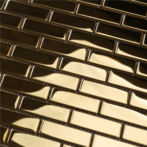 wählen sie aus metall mosaik - fliesen goldene küche