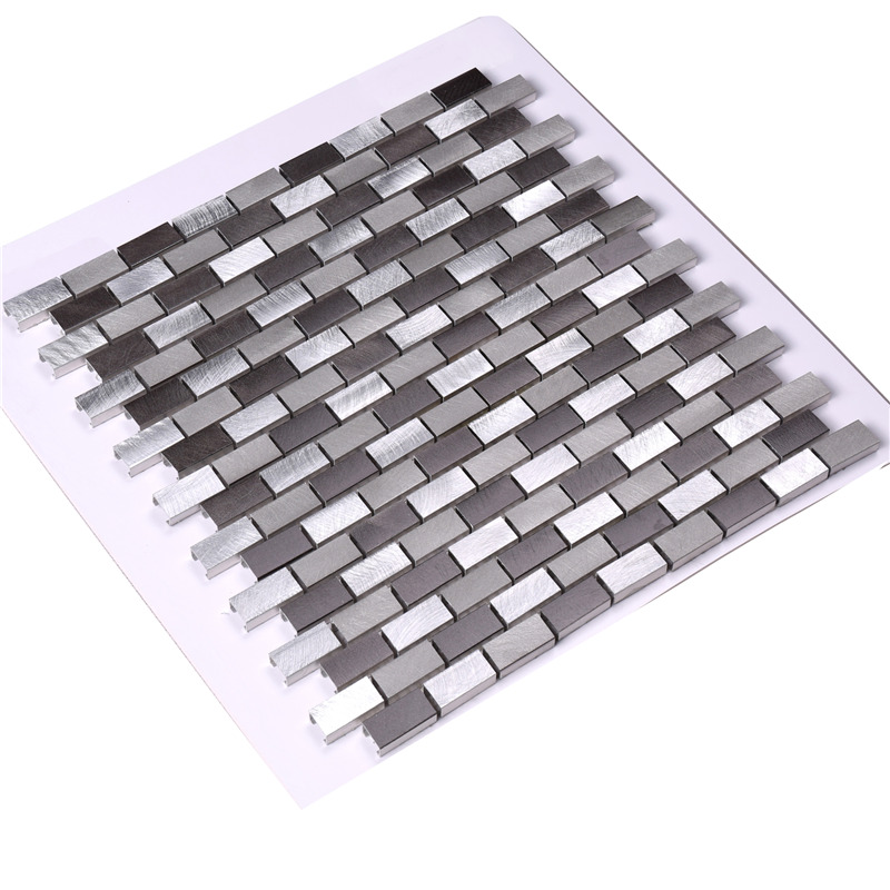 pinsel 15 * 30 aluminium metal backsplash fliesen design für die küche