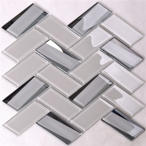 gehärtet fischgräten - beige glas backsplash fliesen in küche