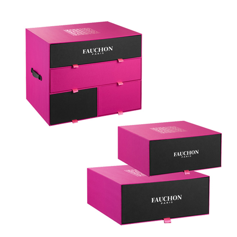 rosa bonbons papier box mit schleife