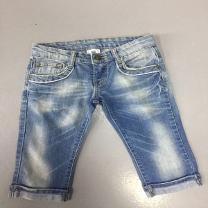 junge, sich direkt am bein embrodiery nähte tasche jeans wsg006