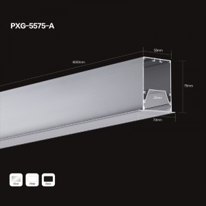 6063 aluminium led - streifen aluminium - profil mit kappe, montage - clip