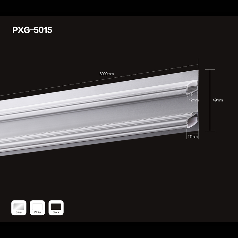 zwei seiten beleuchtung platz pc poliert diffusor für led - lineare leichte aluminium - profil