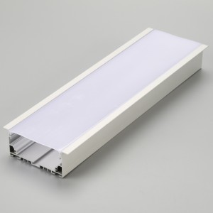 led - aluminium - profil - diffusor / flache form