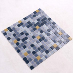 Niedrige Preis-schillernde Swimmingpool-Glasmosaik-Fliese 4mm Stärke