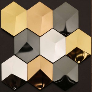 Top Arabesque Black \u0026 Golden Backsplash Mosaikfliesen