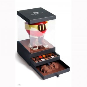 Starre Geschenkverpackung mit klar sichtbarer PVC-Fensterabdeckung