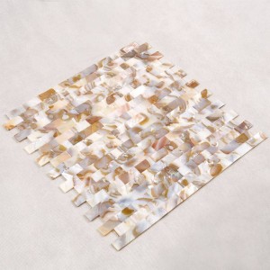 Neue schwarze Mop Seashell Mosaik Fliese in Größe 10 * 20mm