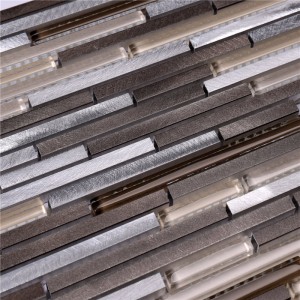HLC46 Glas Mix Alu Bad Fliesenmosaik für Home Décor