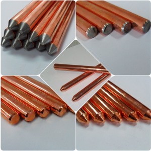 Solid Copper Earth Rod Niedriger Preis Ground Rod