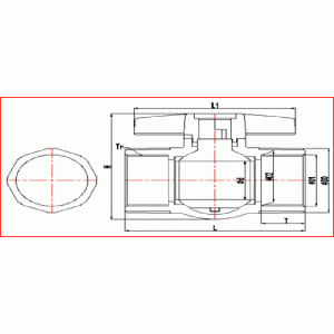 upvc threaeded Kugelhahn
