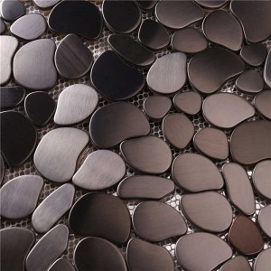 Matt 304Edelstahl Unregelmäßige Mosaik Wandfliese