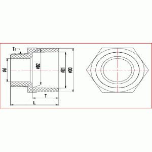 UPVC MÄNNLICHER ADAPTER