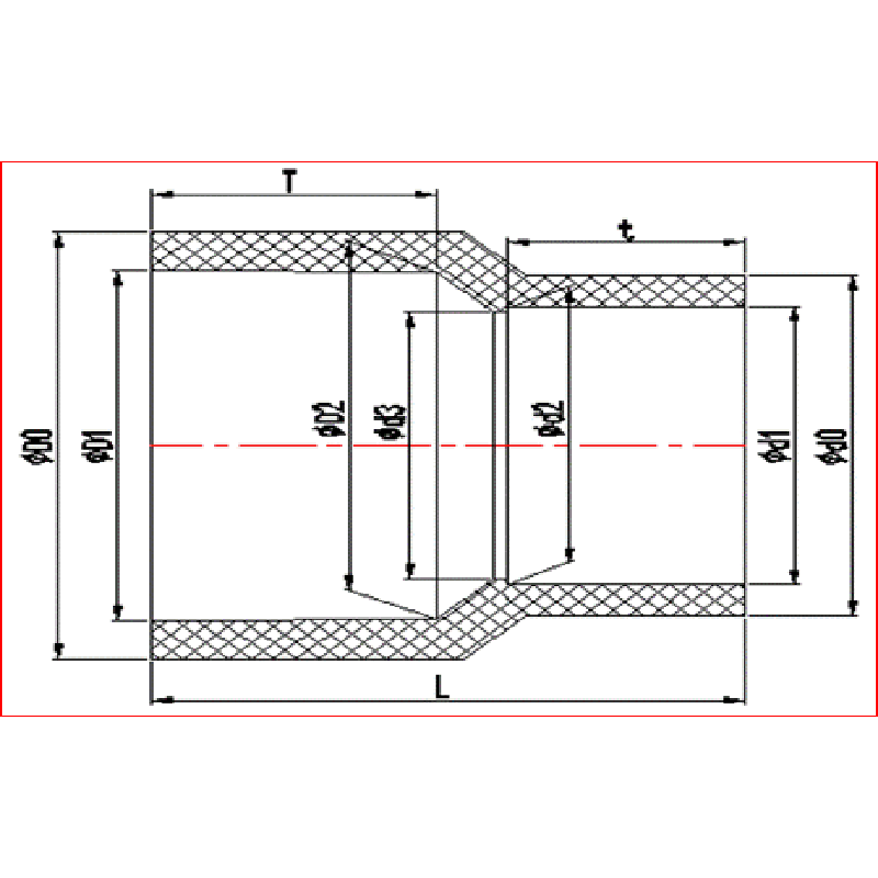 UPVC REDUZIERER