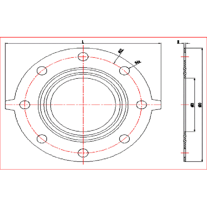 UPVC FLANSCHDICHTUNG (EPDM, FPM)