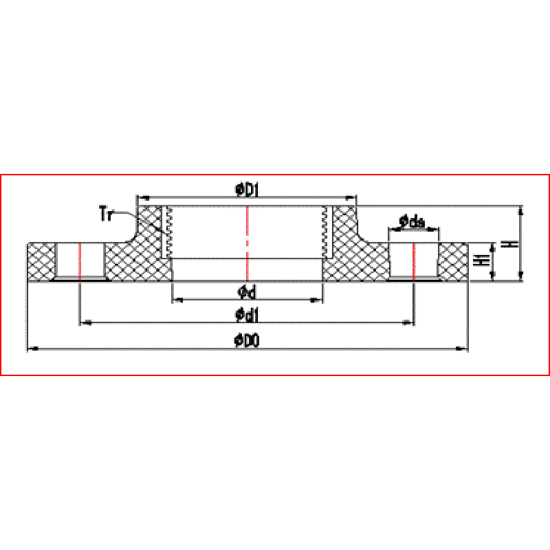 UPVC KUPFERGEWINDE BLINDFLANSCH