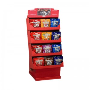 Innovative Backlit 3 Regal / Tier Papier Karton Boden Display für Kekse / Kekse / Brot / Chocolate Racks