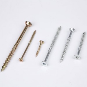 Flachkopf Spanplattenschraube verzinkt Torx Drive Type 17 Schnittende gehärtet