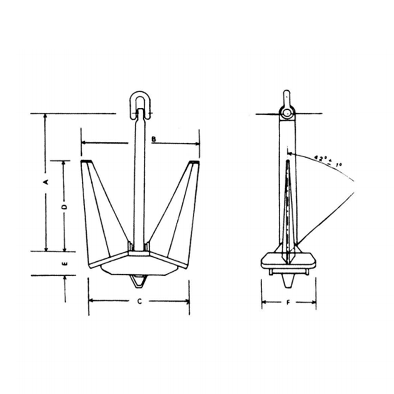 Hoher Haltepulver-Pool-Anker HHP