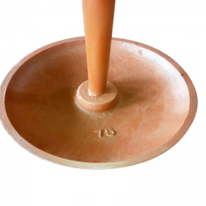 Großer Mooring Mushroom Anchor Painted Red