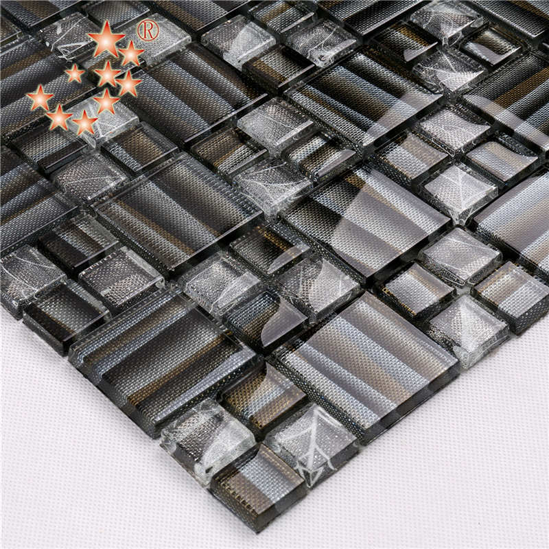 AE40 Modernes Design Dekoratives Kristallglas Mosaik für Außendekoration