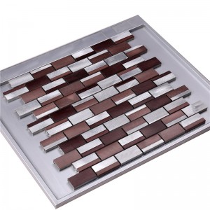 Galvanisierglas-Mischungs-Aluminiumlegierungs-Mosaik-Fliese HLC31