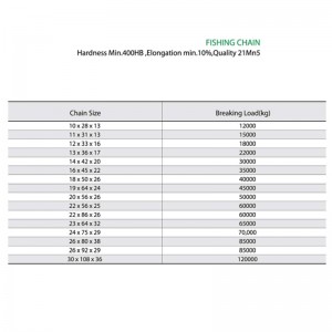 Galvanisierte lange Verbindungs-Legierungs-Stahlfisch-Landwirtschafts-Kette