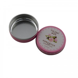 Kleine runde zweiteilige Lippenbalsam, kosmetische Verpackung Dose