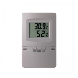 Ultradünnes und einzelnes LCD-Digital-Thermometer u. Hygrometer + -1C + -5% RH Hygrothermograph
