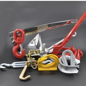 Angehängter Ankerhaken lackiert