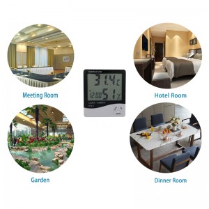 Digital Wireless Indoor Auttomatic Hygrometer im Freien Thermometer Wireless Temperatur und Luftfeuchtigkeit Monitor mit Bein Stand