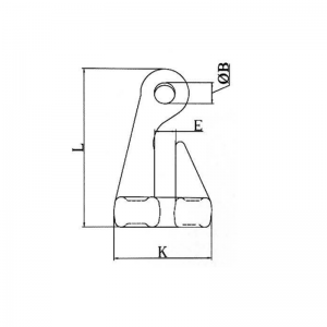 Geschmiedeter Legierung Eye Bend Hook ZP