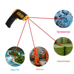 -50 ~ 380 Hohe Genauigkeit mehrere Infrarot-Industrie-Thermometer