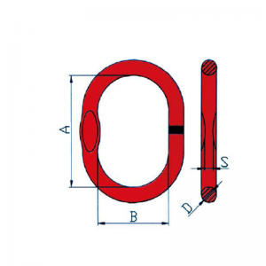 A-343 Geschweißter Master Link mit Flat
