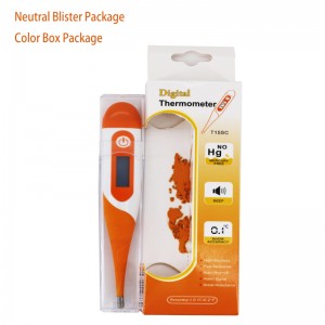 Medizinisches elektronisches Thermometer-Mund-Temperatur 30 Sekunden, die einfaches genaues und Rektalthermometer mit Fieber-Indikator lesen