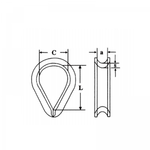 DIN6899 B Drahtseilzinke verzinkt