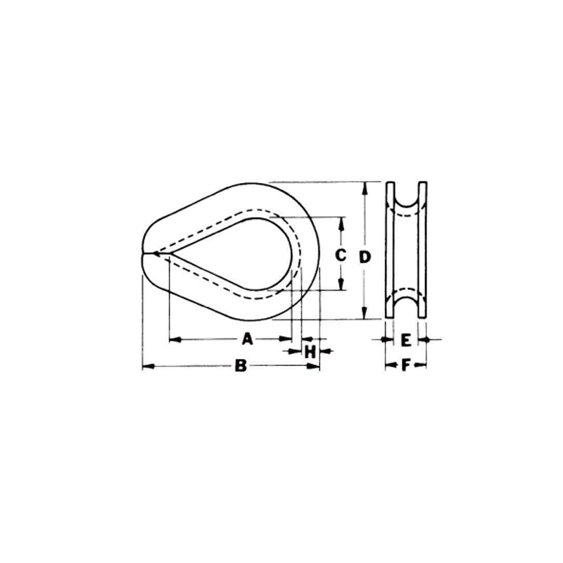 Extra Heavy Duty G-414 verzinkter Fingerhut