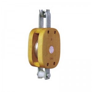 Regulärer Holzblock-Single mit Schäkel